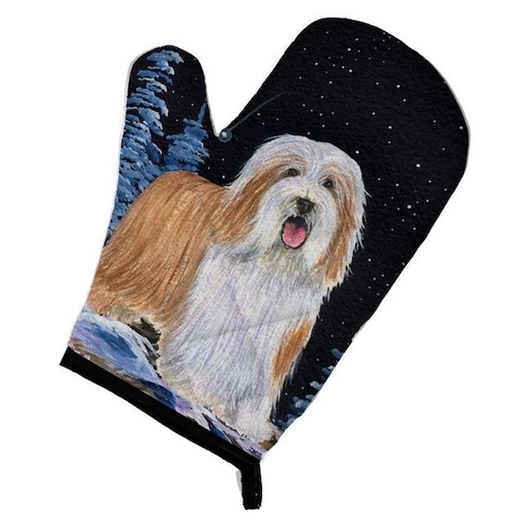 Carolines Treasures Carolines Treasures SS8451OVMT Starry Night Bearded Collie Oven Mitt - SS8451OVMT