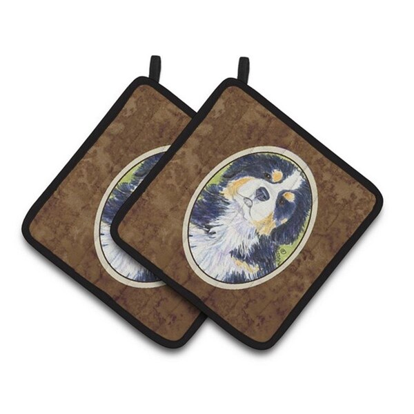 Carolines Treasures Bernese Mountain Dog Pair of Pot Holders, 7.5 x 3 x 7.5 in. - SS1059PTHD