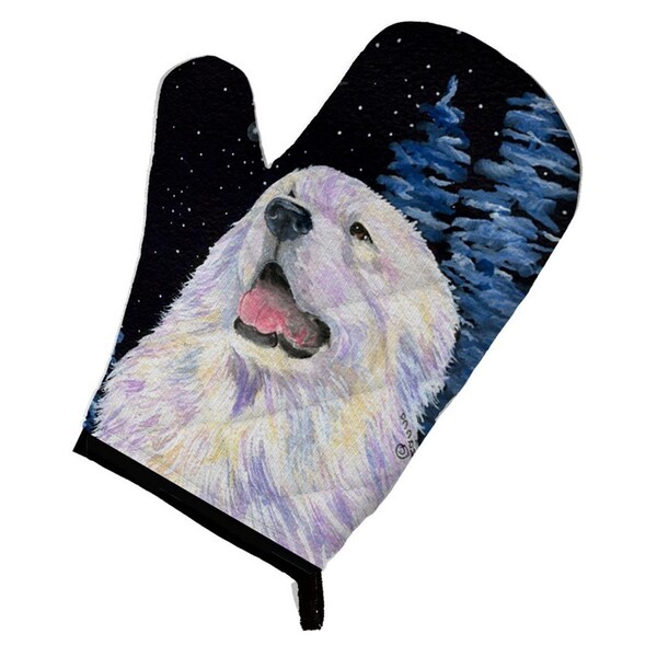 Carolines Treasures Starry Night Great Pyrenees Oven Mitt - SS8466OVMT