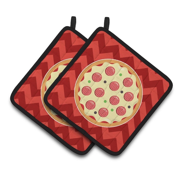 Carolines Treasures Large Pizza Pair of Pot Holders - BB7058PTHD