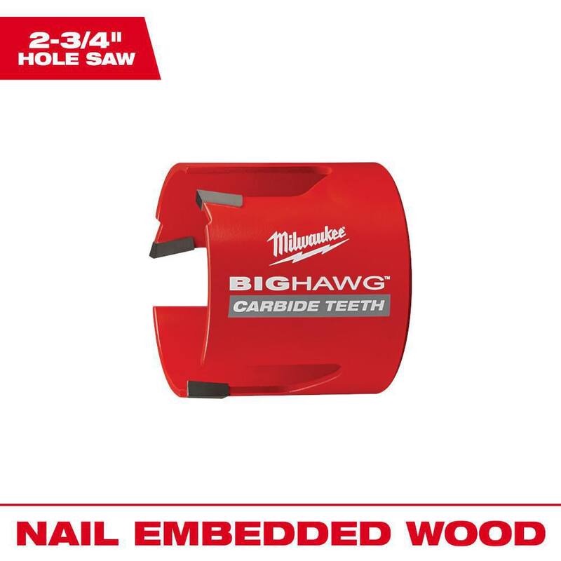 Sierra perforadora de carburo Big Hawg de 2-3/4 pulg. Milwaukee - 49-56-9225
