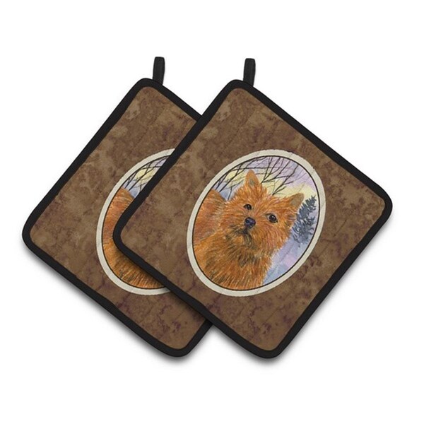 Carolines Treasures Norwich Terrier Pair of Pot Holders, 7.5 x 3 x 7.5 in. - SS1012PTHD