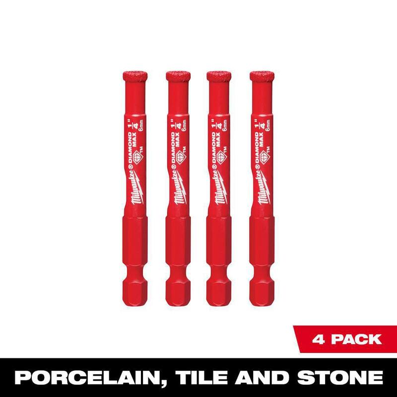 Set de brocas Milwaukee Diamond MAX para sierras de perforación (4 piezas) - 49-56-0501-49-56-0501