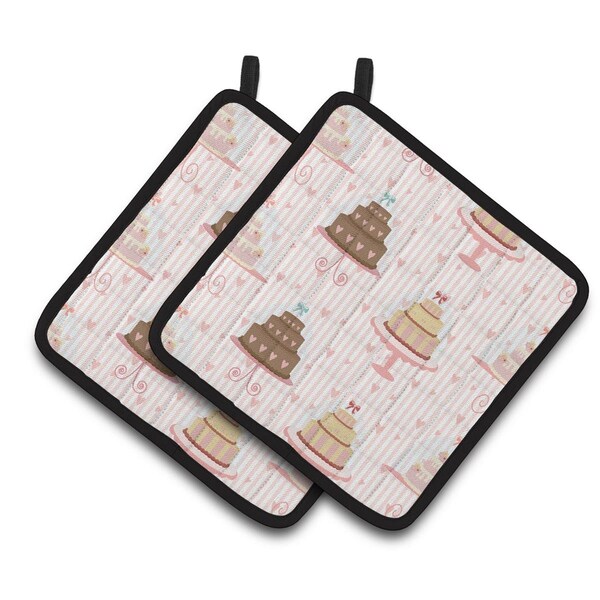 Carolines Treasures Decorated Cakes Pair of Pot Holders - BB7311PTHD
