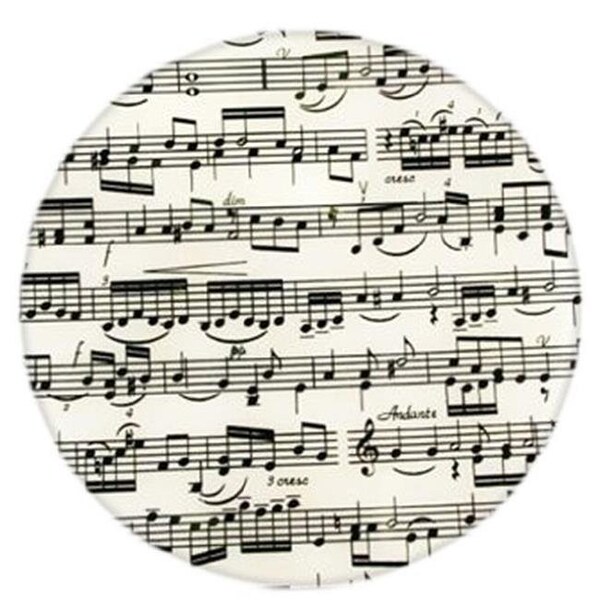 Andreas Andreas JO-143 Music Notes Round Silicone MatJar Opener - Pack of 3 trivets - JO-143