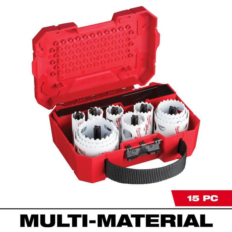 Set de sierras de corona bimetálicas de uso general Milwaukee Hole Dozer (15 piezas) - 49-22-4175