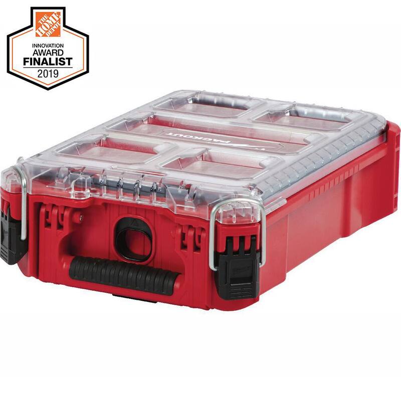 Set de sierra perforadora de uso general Milwaukee Hole Dozer Bi-Metal y set de puntas SHOCKWAVE con estuches PACKOUT (110 piezas) - 49-22-5606-48-32-4082.