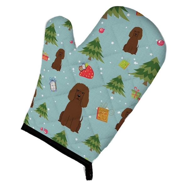 Carolines Treasures Christmas Irish Water Spaniel Oven Mitt - BB4723OVMT