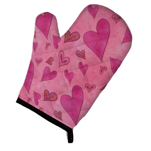 Carolines Treasures Watercolor Love and Hearts Oven Mitt - BB7550OVMT