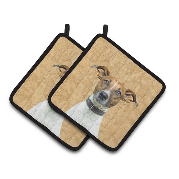 Carolines Treasures Yorkie and Yorkshire Terrier Pair of Pot Holders, 7.5 x 3 x 7.5 in. - KJ1226PTHD