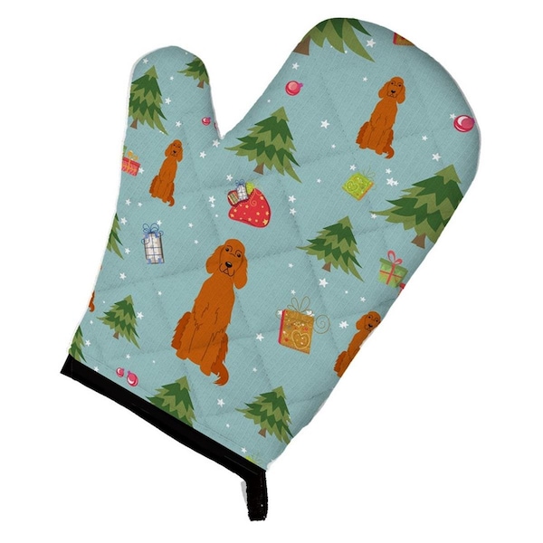 Carolines Treasures Christmas Irish Setter Oven Mitt - BB4724OVMT