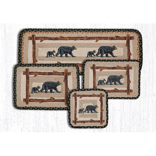 H2H 10 in. Mama & Baby Bear Square Trivet Table Accents - H22548617