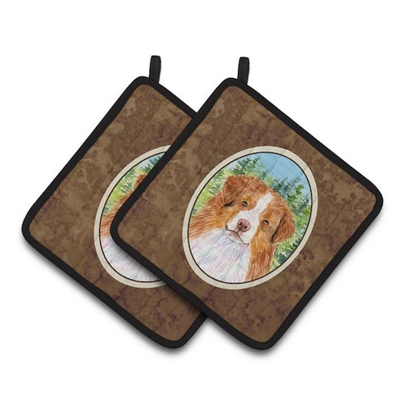 Carolines Treasures Australian Shepherd Pair of Pot Holders, 7.5 x 3 x 7.5 in. - SS8317PTHD