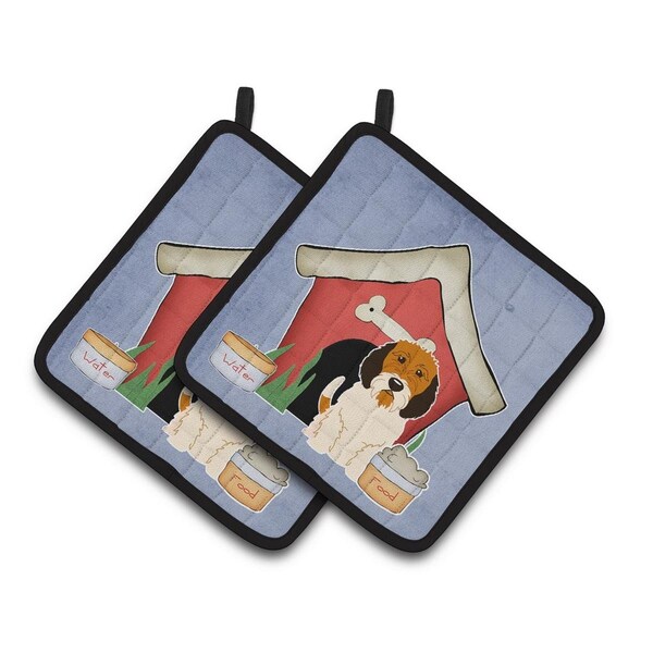 Carolines Treasures Dog House Collection Petit Basset Griffon Veenden Pair of Pot Holders - BB2833PTHD