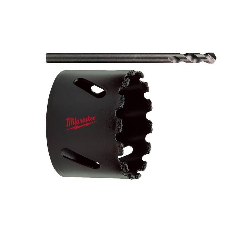 Sierra de agujero de carburo de 1-1/4 pulgadas de Milwaukee con broca piloto - 49-56-0422