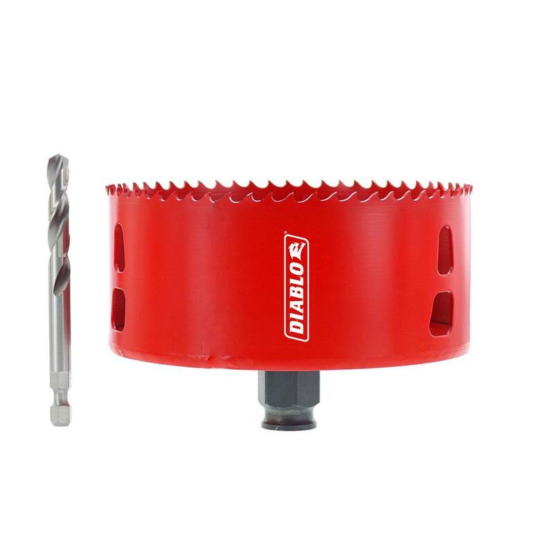DIABLO 4-3/8 pulg. Sierra de corona bimetálica para iluminación empotrada - DHS4375RL