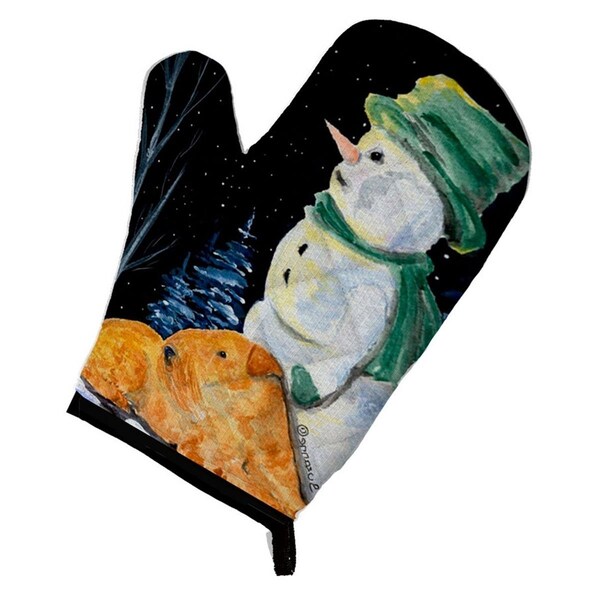 Carolines Treasures Snowman with Lakeland Terrier Oven Mitt - SS8555OVMT
