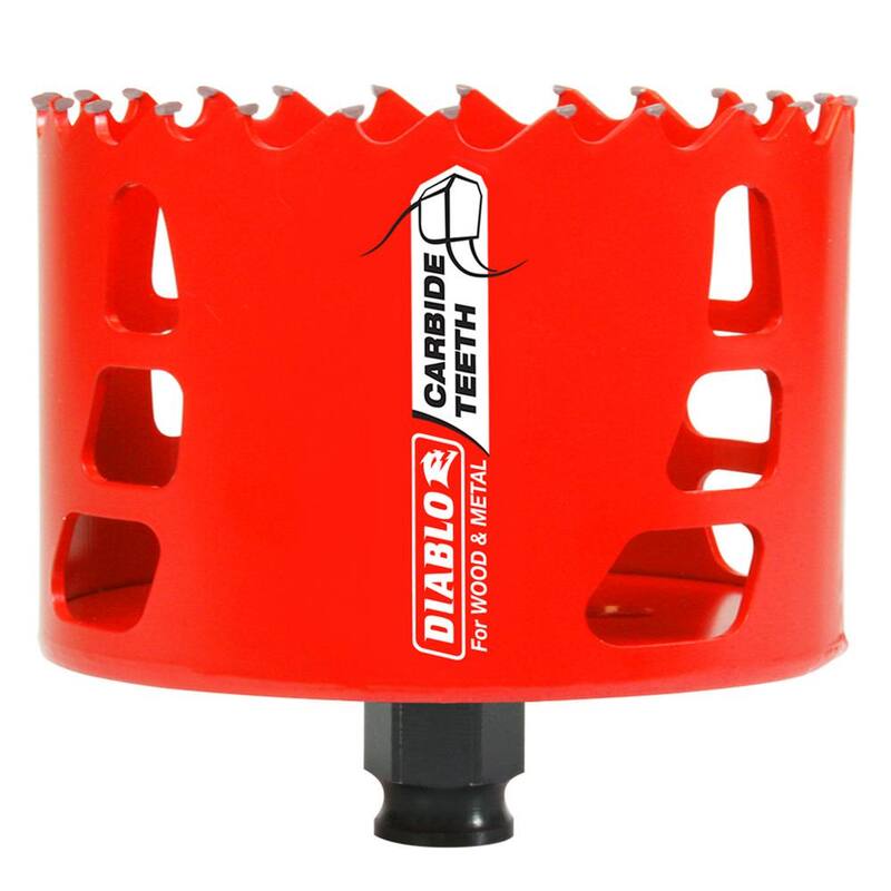 Broca para agujero de carburo de 4-1/2 pulgadas con profundidad de corte de 2-3/8 pulgadas - DHS4500CT