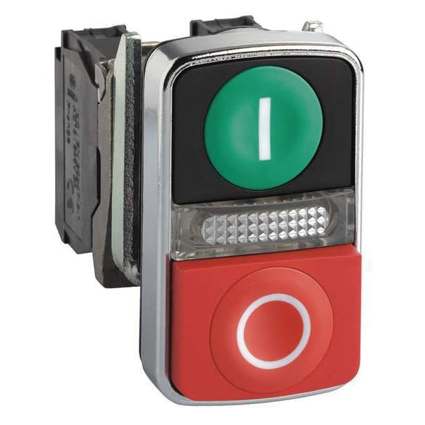 Operador multicontacto iluminado Schneider Electric con contacto, 22 mm, 1NA/1NC, Rectangular - XB4BW73731G5