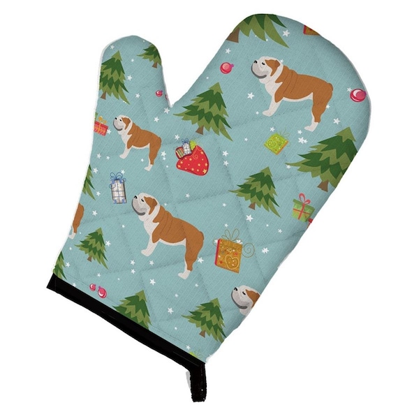 Carolines Treasures Christmas English Bulldog Oven Mitt - BB4886OVMT