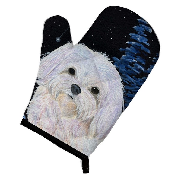 Carolines Treasures Starry Night Maltese Oven Mitt - SS8460OVMT