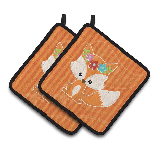 Carolines Treasures Fox Pair of Pot Holders - BB6794PTHD