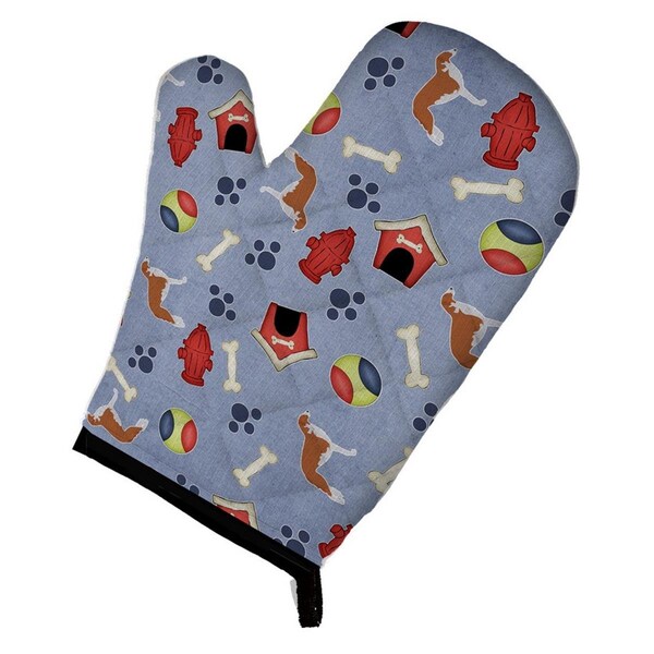 Carolines Treasures Borzoi Russian Greyhound Dog House Collection Oven Mitt - BB3899OVMT