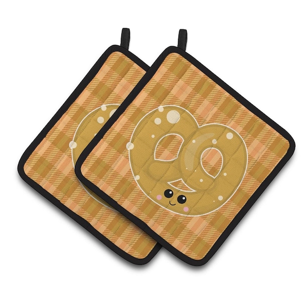 Carolines Treasures Pretzel Pair of Pot Holders - BB6888PTHD