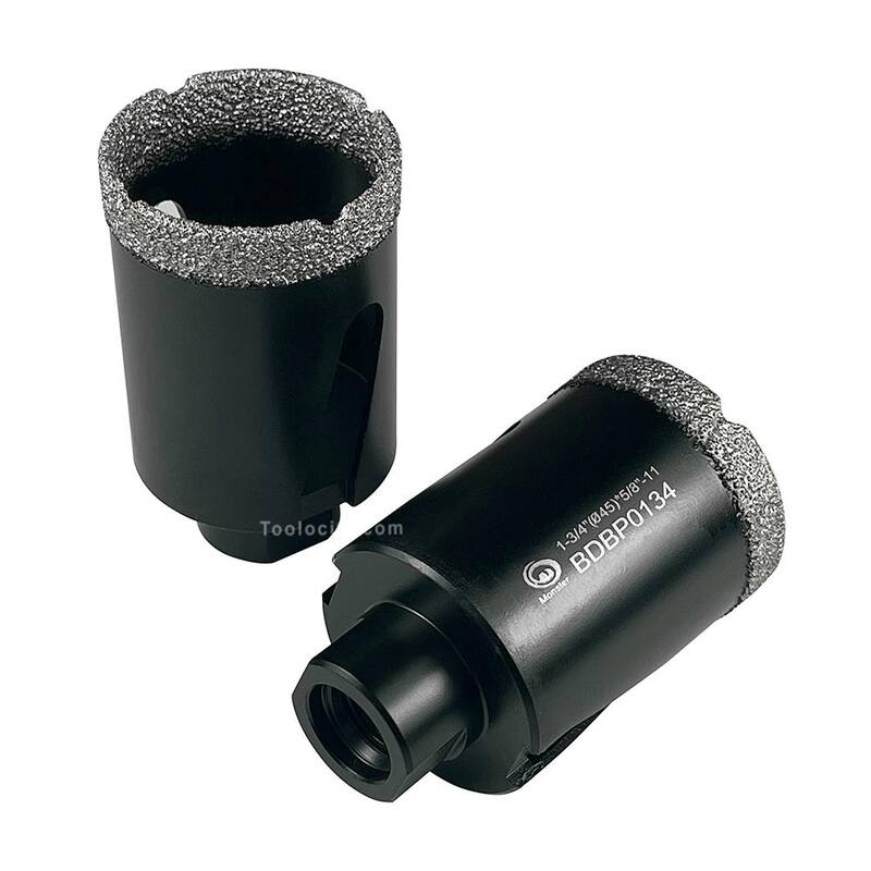 Broca de diamante soldado de 1-3/4 pulgadas para granito, cuarcita, mármol, concreto, porcelana, cerámica y otras piedras - BDBP0134.