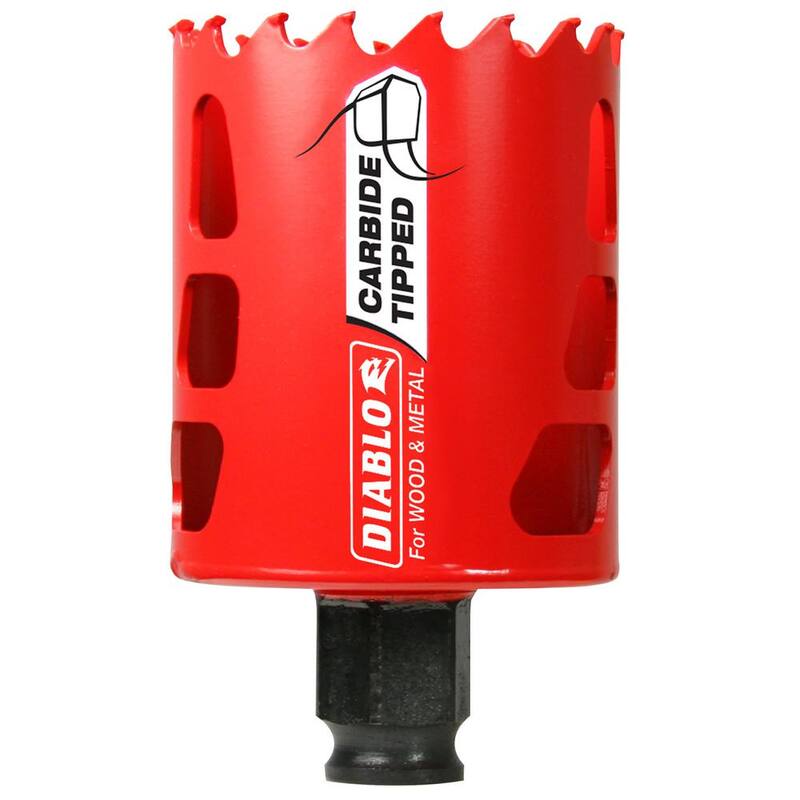 DIABLO 2-1/8 in. Sierra de corona de carburo con una profundidad de corte de 2-3/8 in. - DHS2125CT