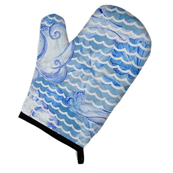 Carolines Treasures Carolines Treasures BB7530OVMT Beach Watercolor Abstract Waves Oven Mitt - BB7530OVMT