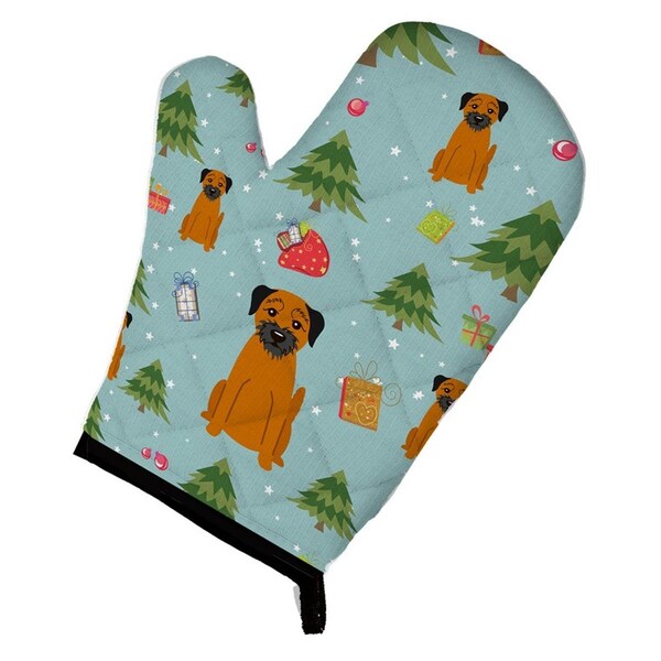 Carolines Treasures Christmas Border Terrier Oven Mitt - BB4699OVMT