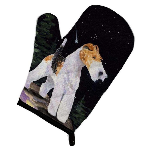 Carolines Treasures Starry Night Fox Terrier Oven Mitt - SS8503OVMT