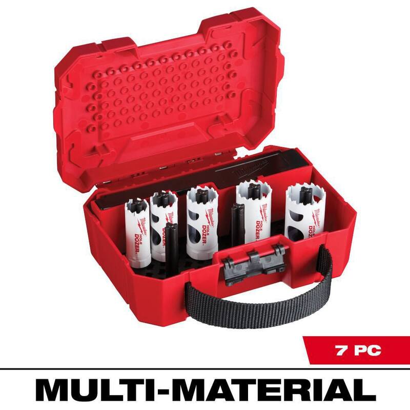 Set de sierra perforadora bimetálica Hole Dozer de Milwaukee (7 piezas) - 49-22-4083