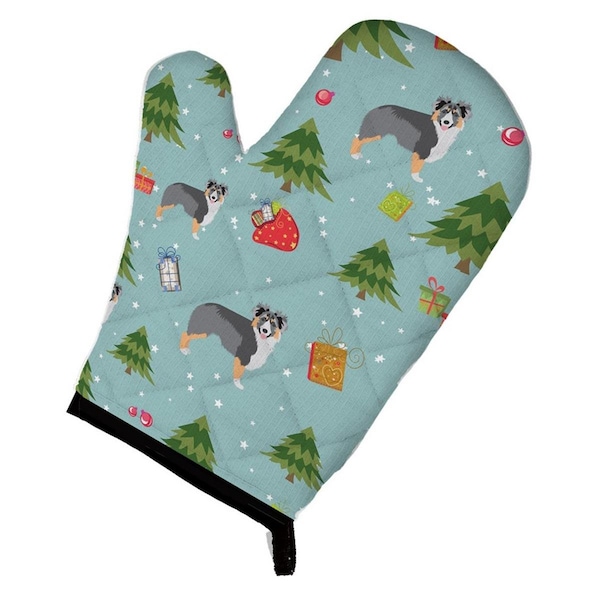 Carolines Treasures Christmas Australian Shepherd Oven Mitt - BB4907OVMT