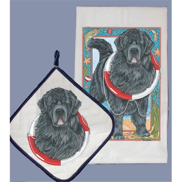 Bakebetter Dish Towel and Pot Holder Set - Newfoundland - BA2633818
