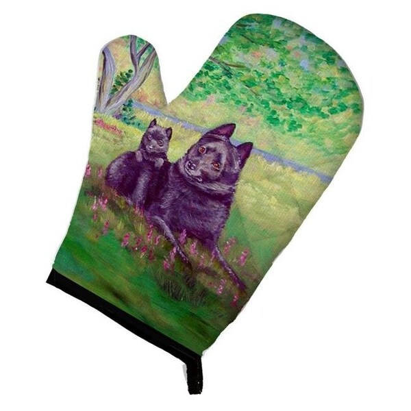 Carolines Treasures Carolines Treasures 7263OVMT Schipperke & Puppy Oven Mitt - 7263OVMT