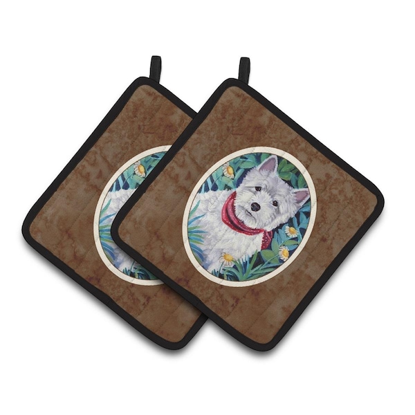 Carolines Treasures Westie Pair of Pot Holders - 7066PTHD
