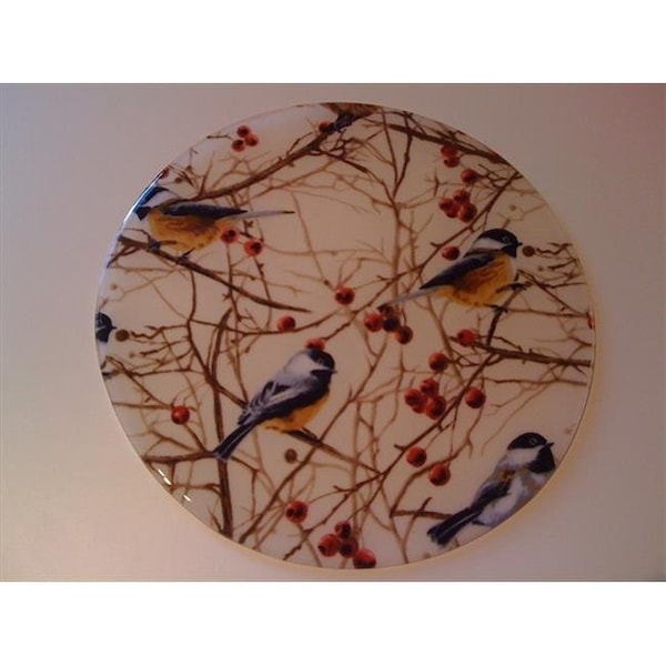 Andreas Andreas JO-254 Chickadee Round Silicone Mat Jar Opener - Pack of 3 trivets - JO-254