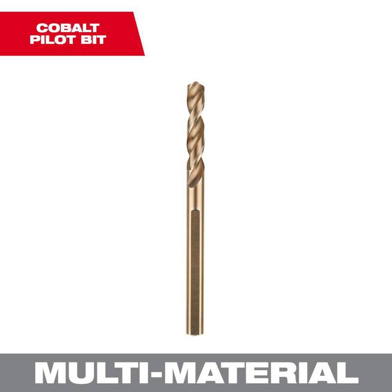 Broca piloto de cobalto Hole Dozer de 1/4 de pulgada de Milwaukee - 49-56-7100