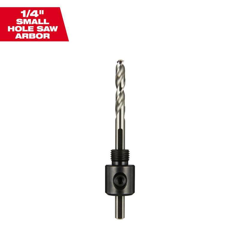Adaptador de sierra de perforación para agujeros pequeños de 1/4 pulgadas de Milwaukee con broca guía - 49-56-6950