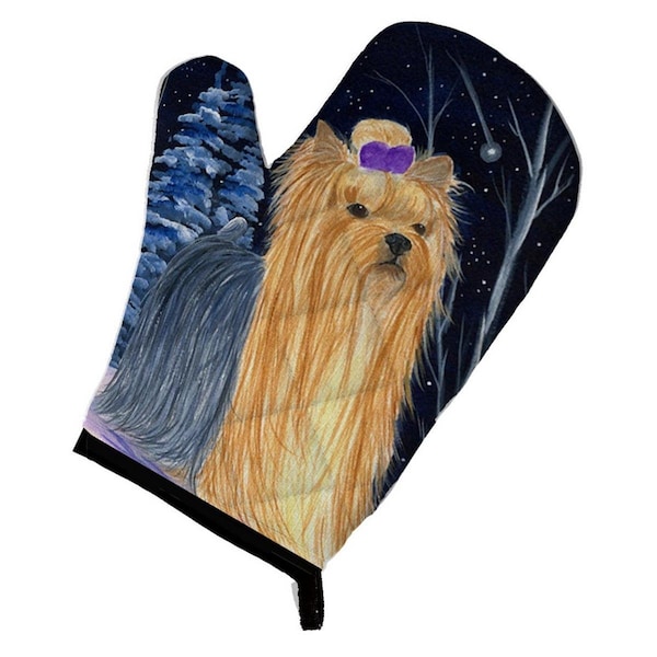 Carolines Treasures Starry Night Yorkie Oven Mitt - SS8365OVMT