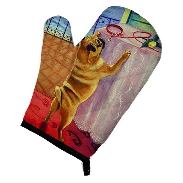 Carolines Treasures Carolines Treasures 7027OVMT Helping Himself Fawn Pug Oven Mitt - 7027OVMT