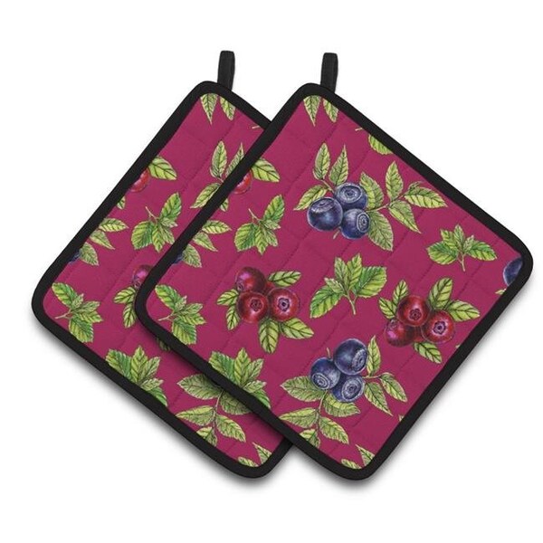 Carolines Treasures Carolines Treasures BB5209PTHD Berries Pair of Pot Holders - BB5209PTHD