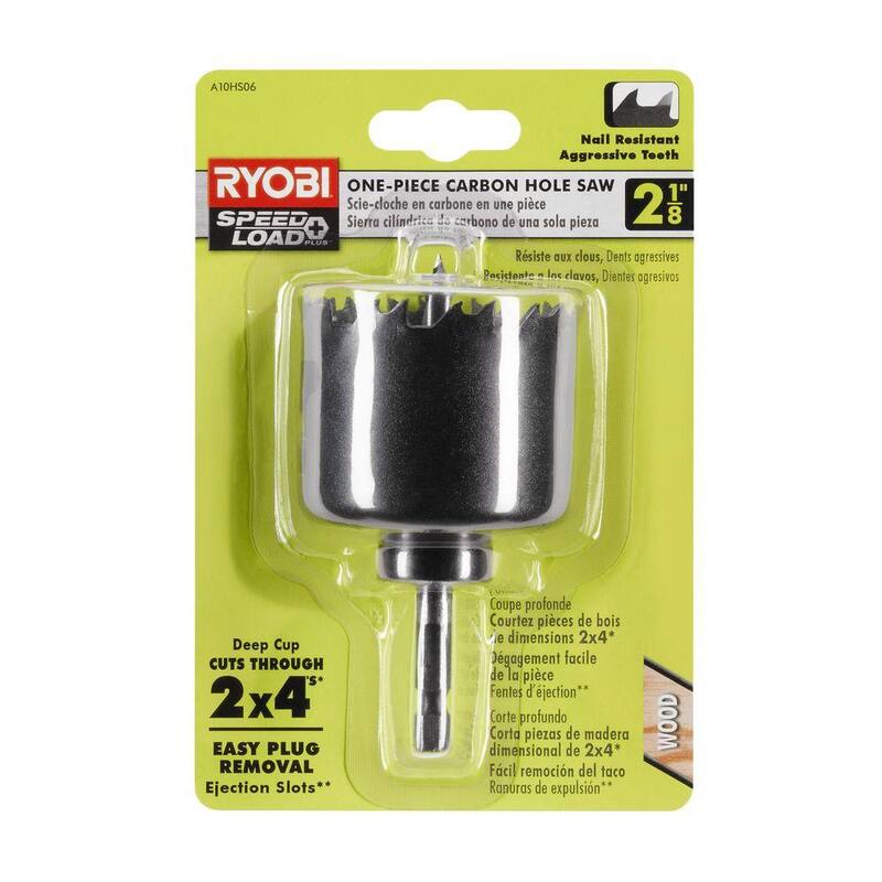 RYOBI 2-1/8 in. Sierra de agujero de carbono - A10HS06