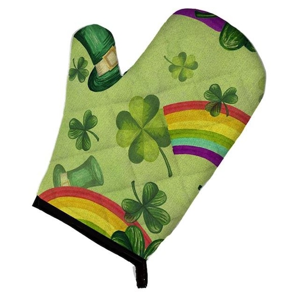 Carolines Treasures Carolines Treasures BB7560OVMT Watercolor St Patricks Day Lucky Leprechan Oven Mitt - BB7560OVMT