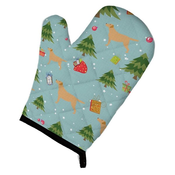Carolines Treasures Christmas Yellow Labrador Retriever Oven Mitt - BB4821OVMT