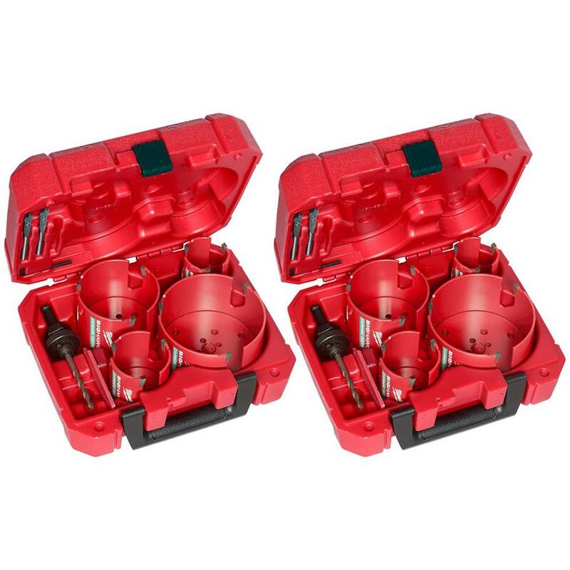 Kit de sierra perforadora de carburo BIG HAWG de Milwaukee (16 piezas) - 49-56-9285