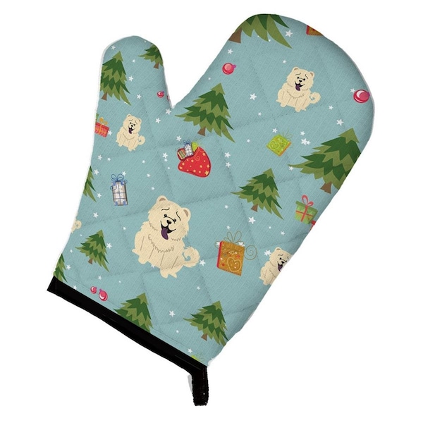 Carolines Treasures Christmas Chow Chow White Oven Mitt - BB4800OVMT