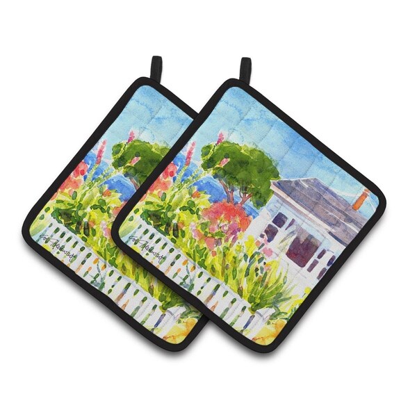 Carolines Treasures Houses Pair of Pot Holders - 6133PTHD